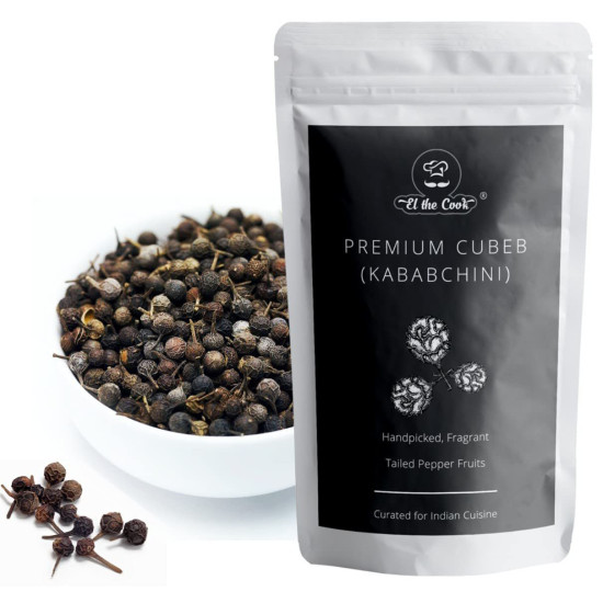 El The Cook Cubeb or Kababchini 50gm - Exotic Spice for Gourmet Cooking
