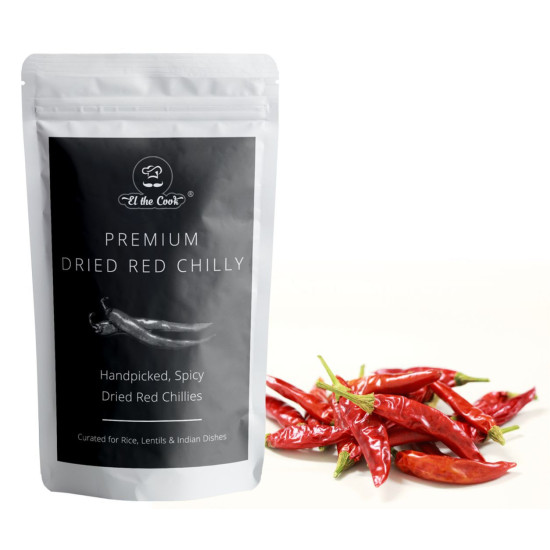El The Cook Dried Spicy Red Chilis 50g - Authentic Spice for Culinary Delights