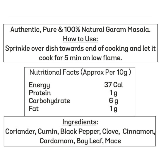 El The Cook Special Garam Masala | 50g - Authentic Indian Spice Blend