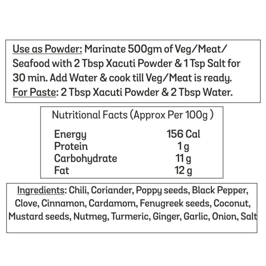El The Cook Xacuti Powder 80g - Authentic Goan Spice Mix