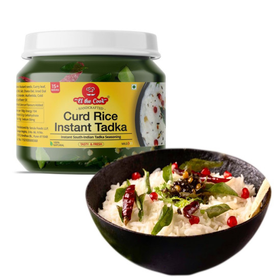 El The Cook Curd Rice Tadka Jar - Authentic Indian Flavors