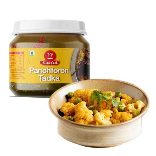 El The Cook Bengali Panchforon Tadka Jar - Authentic Indian Spice Blend