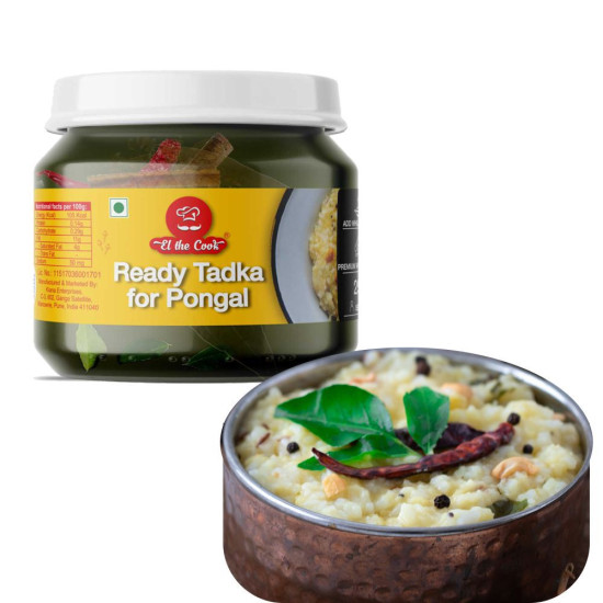 El The Cook Venn Pongal Tadka Jar - Authentic Indian Flavors