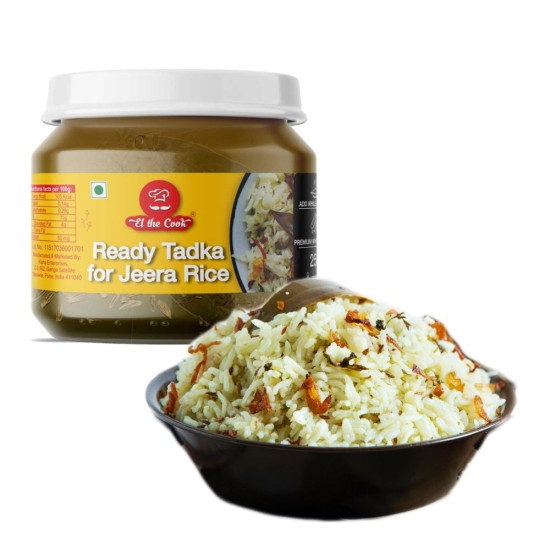 El The Cook Jeera Rice Tadka Jar - Authentic Indian Flavors
