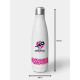 ICC Men's T20 WC-24 White and Pink Printed Stainless Steel Bottle - Stylish Sports Accessory
