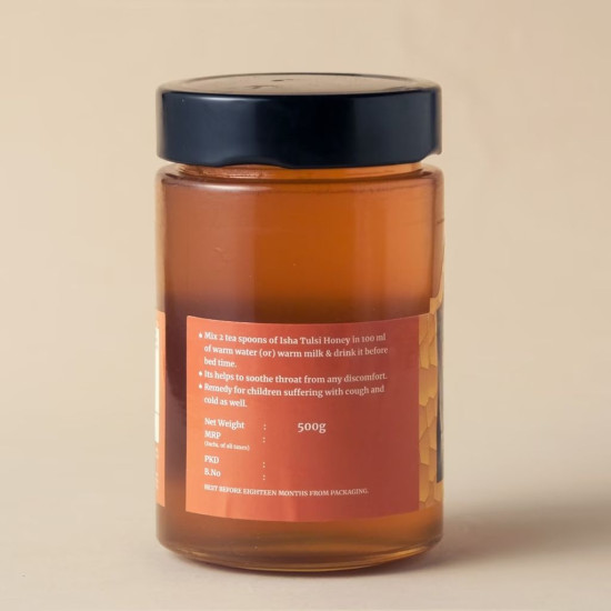 Isha Life Tulsi Honey (500gm) - Natural Immunity Booster
