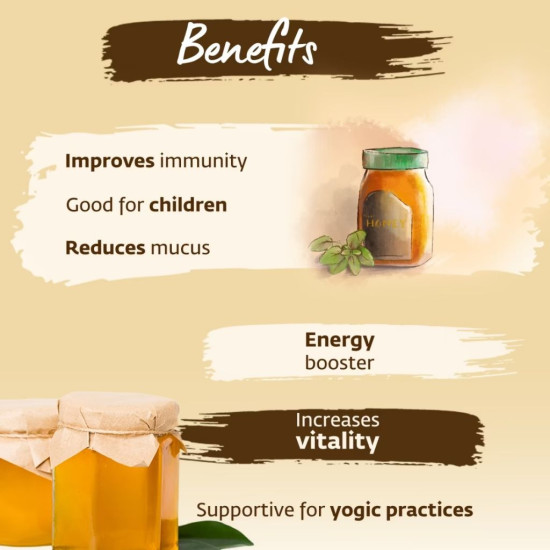 Isha Life Tulsi Honey (500gm) - Natural Immunity Booster