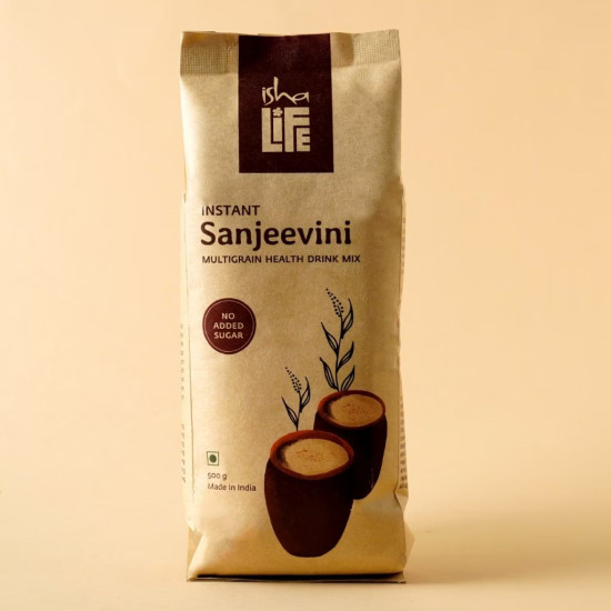 Isha Life Instant Sanjeevini Multigrain Health Drink Mix - Traditional Recipe, No Added Sugar