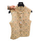 Designer Men's Creamy White Digital Printed Nehru Jacket - Perfect for Weddings & Festivals
