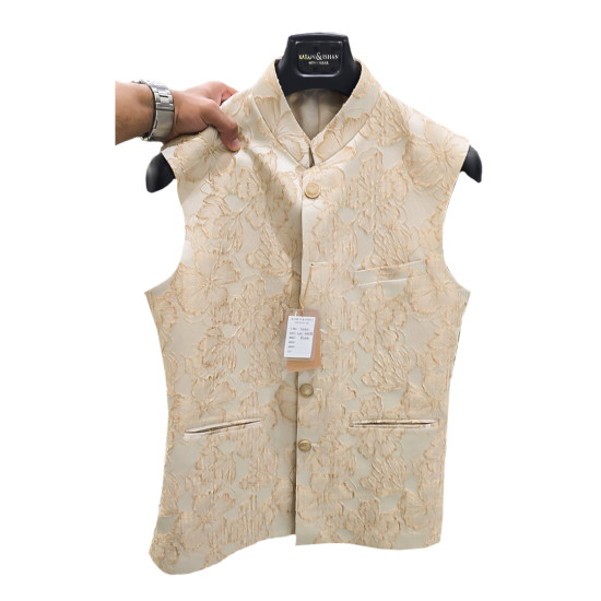 Designer Men's Multicolored Digital Printed Nehru Jacket - Perfect for Weddings & Festivals