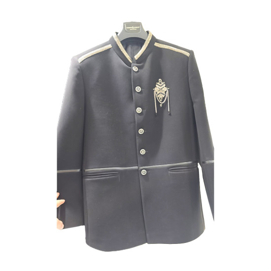 Men's Grey Designer Blazer - Elegant & Stylish for Special Occasions