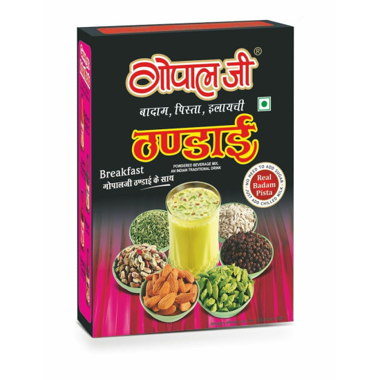 Gopaljee Thandai With Badam, Pista, Elaichi 500G - Authentic Indian Beverage