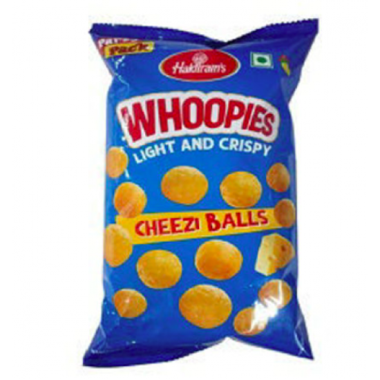 Haldiram's Whoopies Light And Crispy Cheezi Balls - Irresistible Cheesy Delight