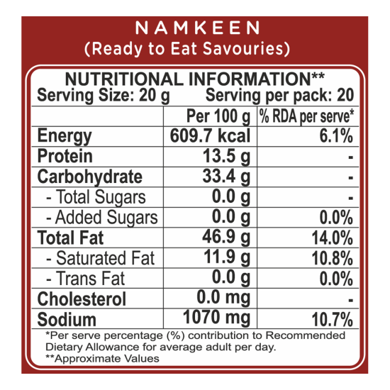 Namkeen Bikaneri Bhujia 400g - Authentic Indian Snack