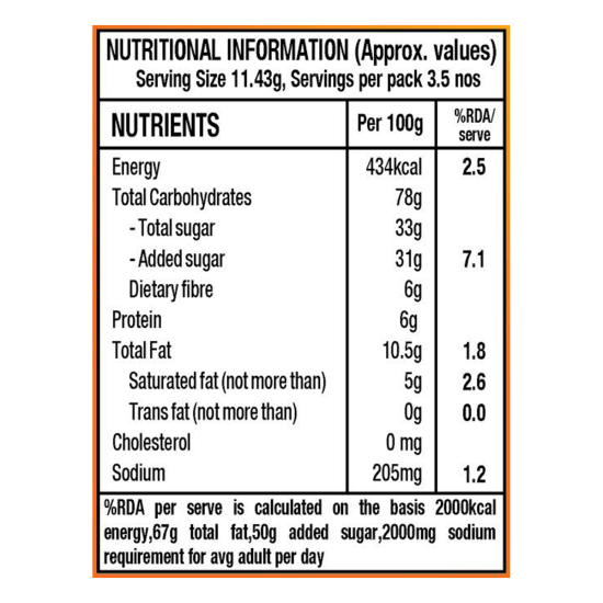 Patanjali Crunchy Coconut Cookies 40g - Delightful Coconut Flavor