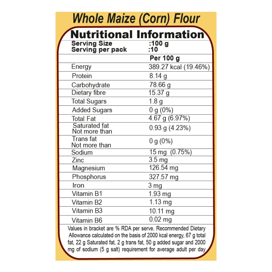 Patanjali Maize Atta 1 kg - Gluten-Free Flour