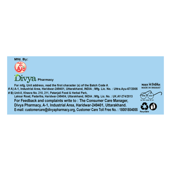 Divya Orthogrit Tablet 60 N 41 g - Natural Supplement for Well-being