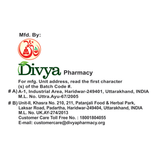 Divya Triphala Churna 100 g - Ayurvedic Digestive Health Supplement