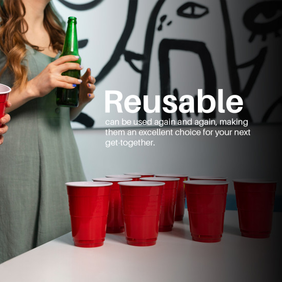 NeuOrigin Party Cups - Leak Proof & Reusable