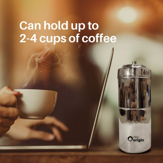 NeuOrigin Steel Filter Coffee Maker - Traditional & Eco-Friendly