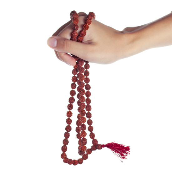 NeuOrigin Sacred Rudraksha Mala - 108 Beads 5 Mukhi - Handmade for Spiritual Awakening