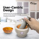 NeuOrigin Marble Mortar and Pestle Set - Premium Stone Grinder for Kitchen