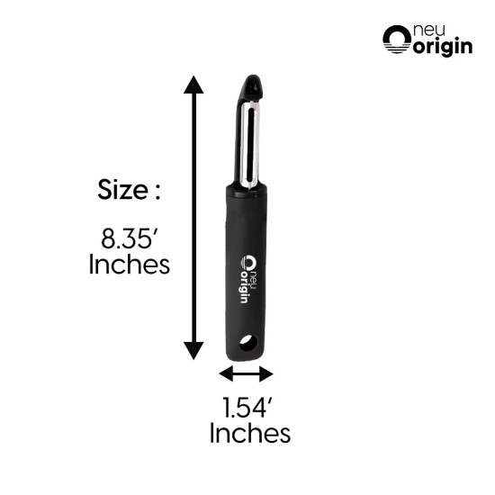 NeuOrigin Stainless Steel Swivel Vegetable Peeler - Comfortable Handle, Dishwasher Safe