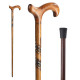NeuOrigin Wooden Walking Stick - Handmade Cane for Elders