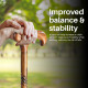NeuOrigin Wooden Walking Stick - Handmade Cane for Elders