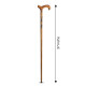 NeuOrigin Wooden Walking Stick - Handmade Cane for Elders