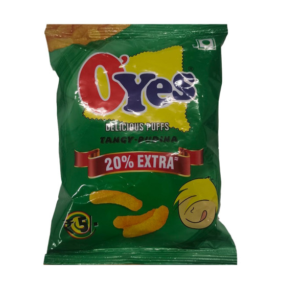 O'Yes Delicious Puffs Tangy-Pudina - Zesty Mint Snack O'Yes Delicious Puffs Tangy-Pudina - Zesty Mint Snack