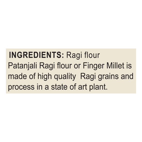 Patanjali Ragi Atta 1 kg - Nutritious Ragi Flour