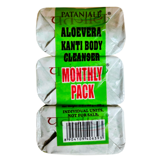 Aloevera Kanti Body Cleanser Monthly Pack 150 g - Gentle & Refreshing